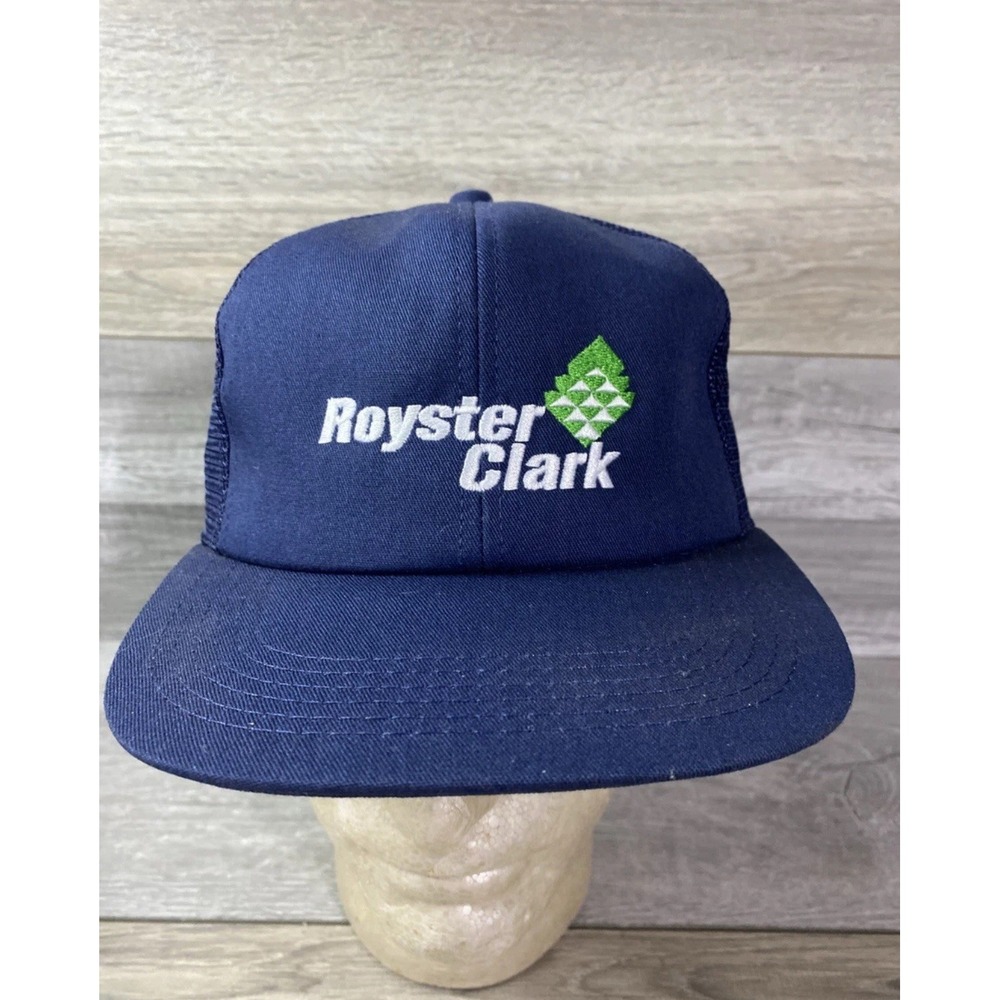 Royster‎ Clark Mens K-Products Hat Cap Green Logo Embroidered Adjustable VTG Y2K